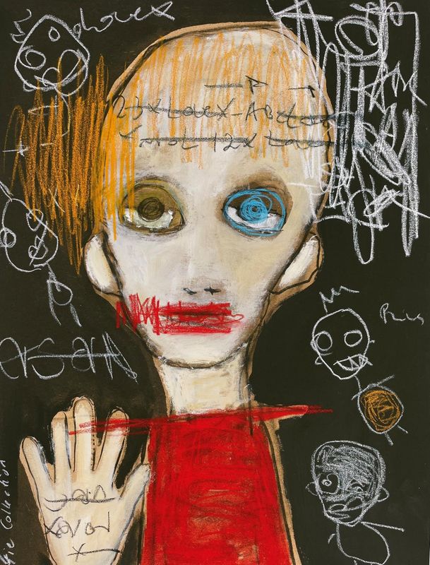 Woman in Red Gislée