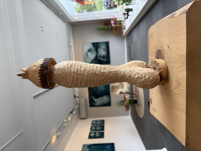 Granatballer, treskulptur