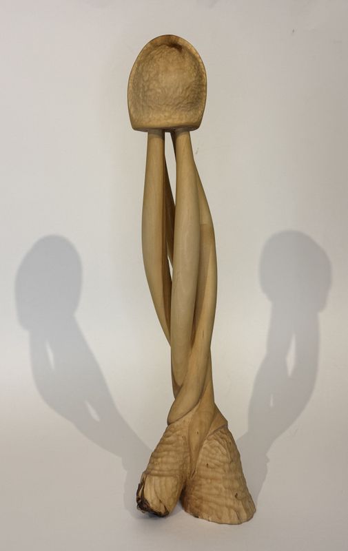 Dragen jager, treskulptur